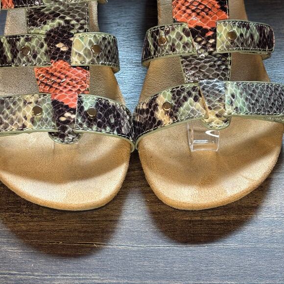 Vionic Park Radia Multi-Color Snakeskin Slip On Wedge - size 8 - Picture 4 of 8